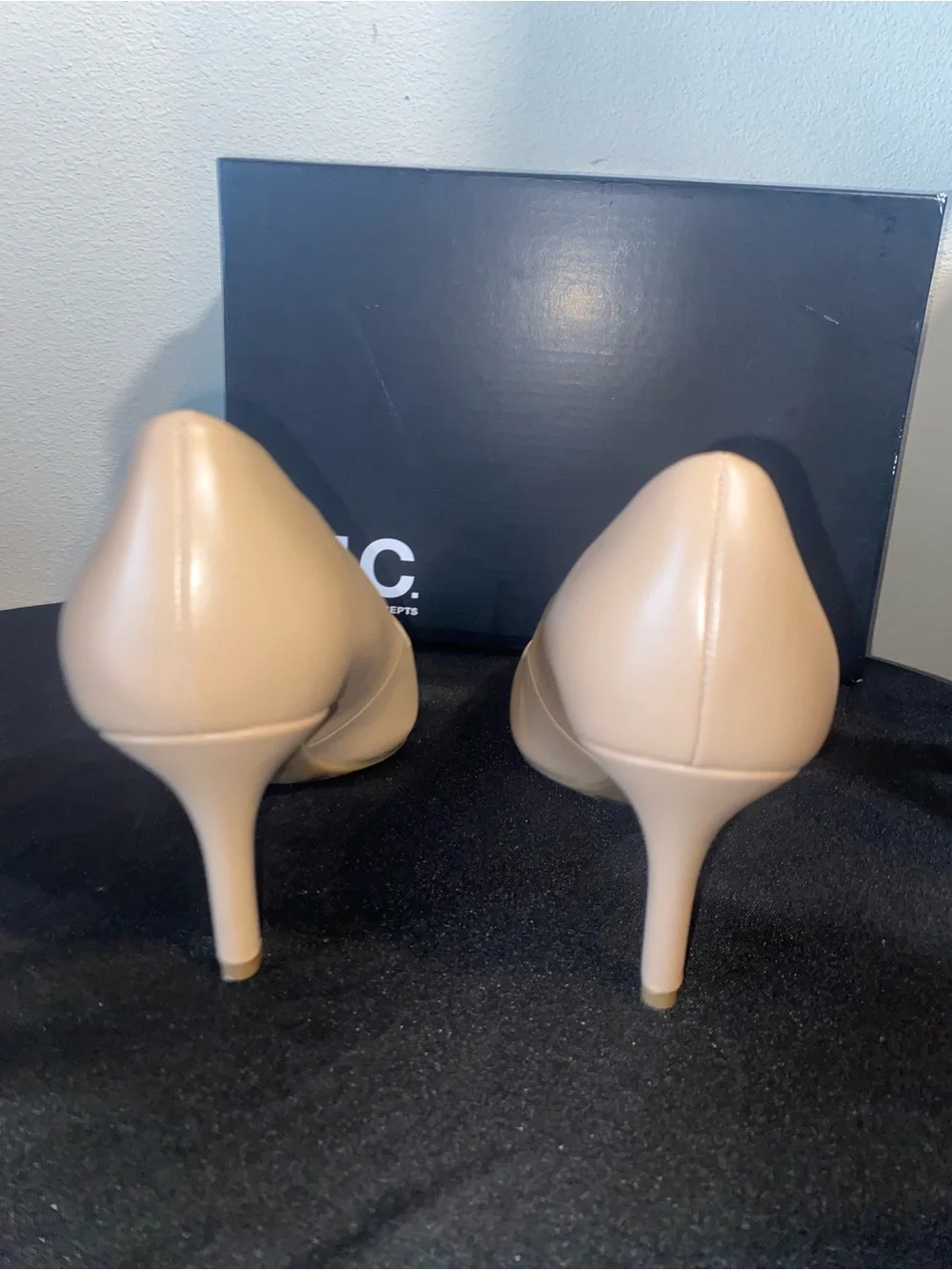 INC “Zitah” Pointed-Toe High Heels In Almond Tan